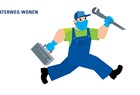 Plumber Or Repairman With The Tools Is Running Vector Id1216393126 Soc Med